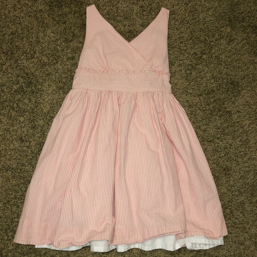 Girls Ralph Lauren striped  dress fits like size 8